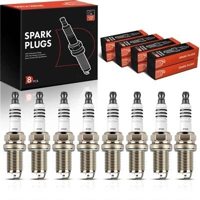 8Pcs Nickel Spark Plugs for Dodge 2500 1995-1996 Ram 3500 1996-1997 Jaguar XJ8 - Image 1 of 4