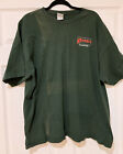Gildan Ultra Cotton sz 2XL Green Redneck TeamWork  Graphic Distress T Shirt