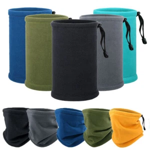 Sciarpa scaldacollo invernale in pile regolabile antivento maschera termica viso bandana - Foto 1 di 20