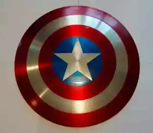 18" Captain America Shield - Metal Prop Replica Screen Accurate Gift - Picture 1 of 4