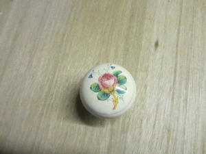 Single Antique Original Edwardian Victorian Painted Door Knob - Picture 1 of 8