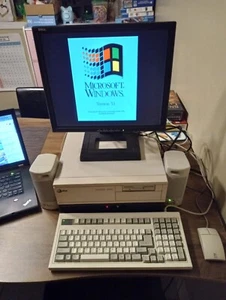 Complete 386 SX16 AT&T 6386/SX WGS computer retro gaming DOS Windows 3.1 vintage - Picture 1 of 24