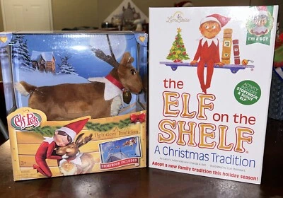 LOTE DE Elfo en el Estante Niño Y Navidad ELFO MASCOTAS RENOS Foto 1 de 4