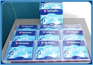 Verbatim Music CD-R Jewel Case CDR Enregistreable Audio vierge 80 min 43365 x 9 NEUF - Photo 1/6
