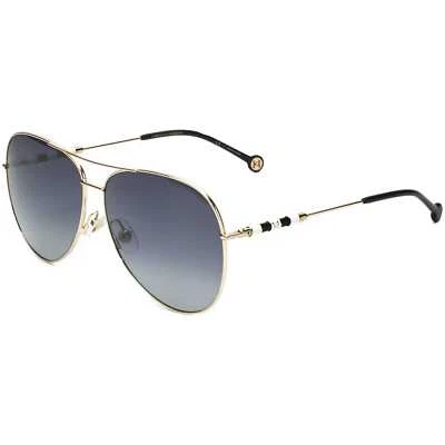 Carolina Herrera Women's 64mm Gold Sunglasses CH0034-S-J5G-64 - Image 1 of 3