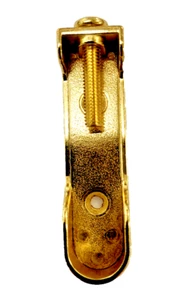 Soporte de extremo de riel ajustable, para riel ovalado, 15 mm chapado en latón - (803.32.560) pr - Imagen 1 de 4