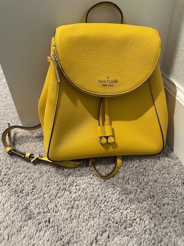 Zaino Kate Spade Leila Jackson in pelle con patta media campi di girasole