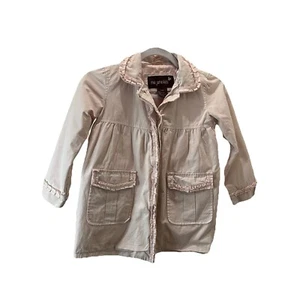Me Jane Kids Light Pink Peacoat Girls Jacket Hooded Button Youth Size 6 (L) - Picture 1 of 9