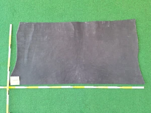 Cuero de vaca negro rústico resto de cuero piel aprox. 3-6 mm de grosor a elegir - Imagen 1 de 21