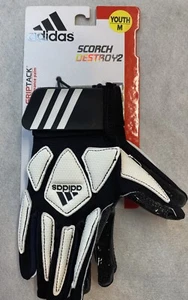 adidas Scorch Destroy 2 Youth M Full Finger Football Lineman's Gloves - Picture 1 of 2