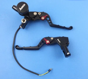 7/8" Black Adelin CNC PX-2 Brake Clutch Levers Master Cylinder For Ruckus Zoomer - Foto 1 di 5