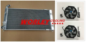 Radiador de aluminio PARA VW Golf 2 Corrado VR6 Turbo 16V G60 VWO2 MT 1.8/2.9L y ventilador - Imagen 1 de 12