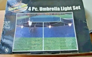Secure-Light Outdoor White Lighting 4 Pc. Umbrella Light Set Item #37206 (NEW) - Picture 1 of 6