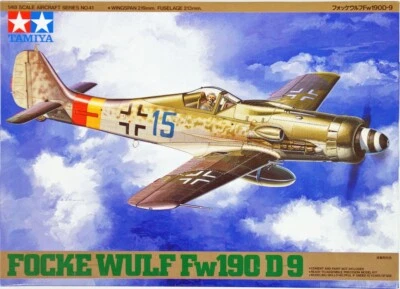 Kit Di Montaggio Modellino Aereo Focke Wulf FW190 D9 In Scala 1/48 Tamiya - Immagine 1 di 2