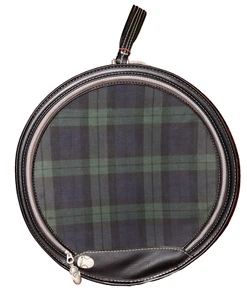 Atlantic Products Vintage Travel Hat Box New With Tags! Keys, ID Tag. Plaid - Picture 1 of 23