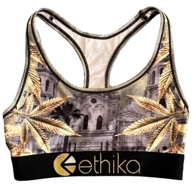 Ethika Sports Bra Womens XS Camouflage Racerback Activewear Yoga Running NEW - Image 1 of 4