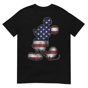 Disney Americana 4th of July Mickey Mouse T-Shirt - Picture 1 of 17