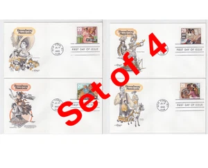 TurtlesTradingPost- Broadway Musicals- 1993 #2767-70 FDC Artmaster- 4 Covers - Picture 1 of 5