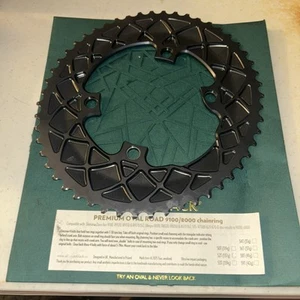 new AbsoluteBlack Premium 2x 9100/8000 Oval Chainrings - 4 x 110mm Asym BCD 52t - Picture 1 of 2