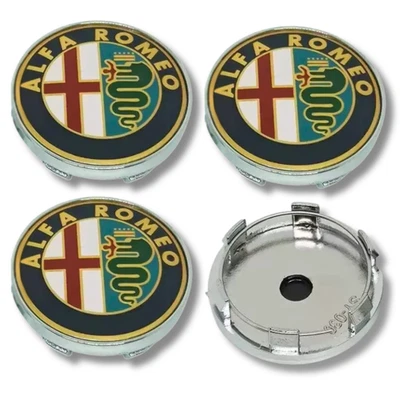Alfa Romeo Alloy Wheel Centre Cap Hub x4 60mm Golden Green Many Models Giulia - Image 1 of 4