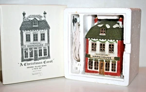 Antiguo Dept 56 Dickens Village A Christmas Carol Fezziwig Almacén Retirado - Imagen 1 de 8