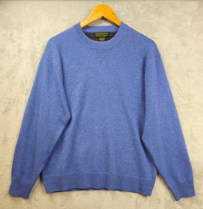 Daniel Bishop 100% 2 Ply Cashmere Blue Men’s Sweater Medium Pullover - Picture 1 of 3
