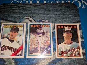 Topps Will Clark #350 1988 como nuevo, Billy Ropken & Dwight (doc) Gooden🔥lote envío gratuito - Imagen 1 de 4