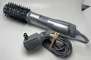 John Frieda Ionic HOT AIR BRUSH Frizz Control Silver Barrel Model JFHA5 ~ Works! - Picture 1 of 4