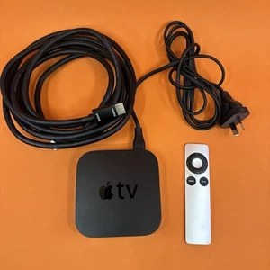 Apple TV 2nd Gen A1378 EMC 2411 Remote Control & HDMI Cable - Working - Picture 1 of 6