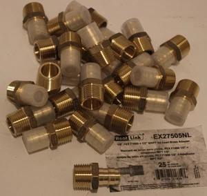 Heatlink EX27505NL - 1/2" PEX Type A  x 1/2" MNPT Adapters - Lot of 25 - Picture 1 of 4