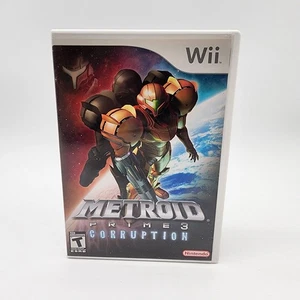 Metroid Prime 3 Corruption Wii Video Game Multiplayer Shooter - Picture 1 of 4