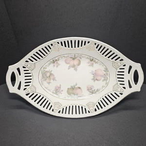 Vintage Schumann Arzberg Bavaria Reticulated Oval Serving Dish- Porcelain -... - Picture 1 of 9