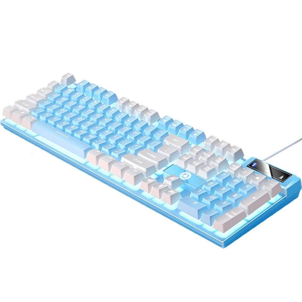 Gaming Keyboard USB Wired Multimedia Controls for Desktop Computer - Image 1 of 1