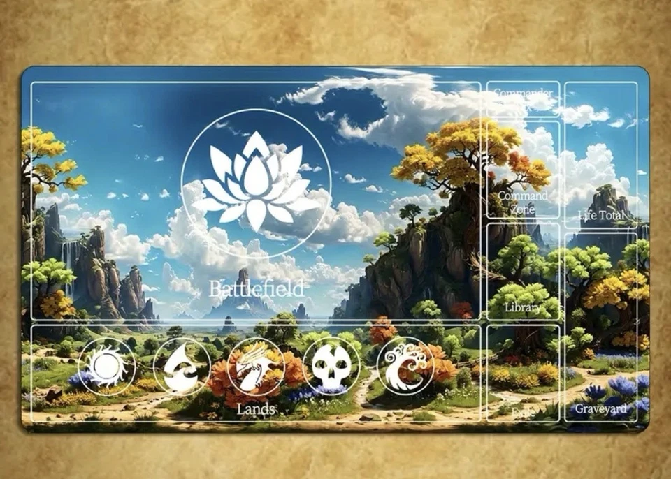 TCG Spielmatte Playmat Dragon Magic The Gathering MTG Pokemon LORCANA 60x30x2 - Bild 1 von 1