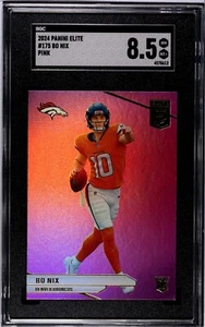 2024 Panini Donruss Elite Bo Nix Pink Parallel #175 - Bild 1 von 2