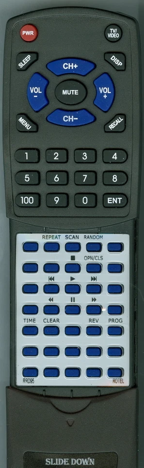 Replacement Remote Control for ROTEL RRD95, RR-D95 - Image 1 of 1