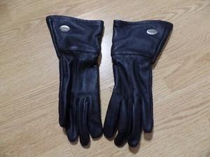 GUANTI MOTO DONNA HARLEY DAVIDSON IN PELLE NERA, XS MADE IN USA - Foto 1 di 7