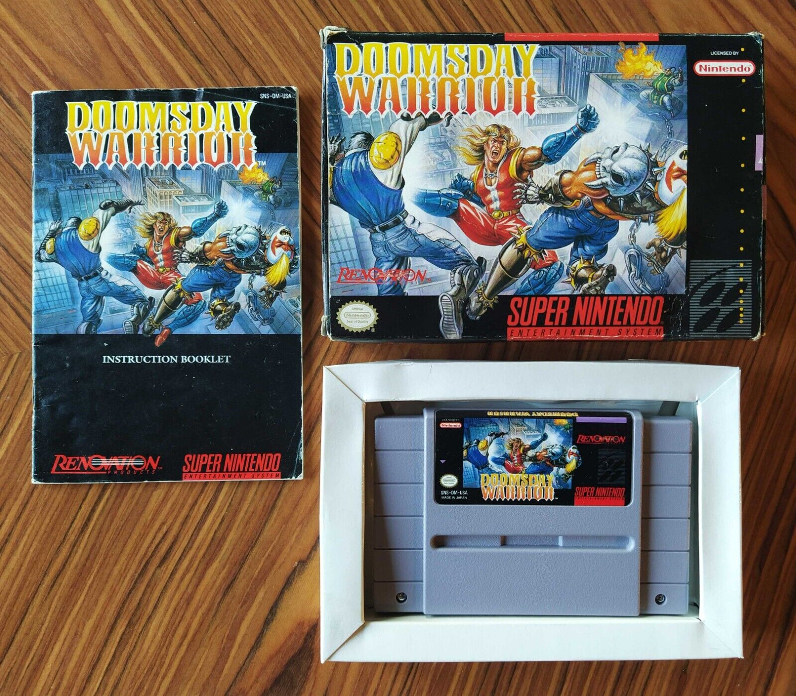 Doomsday Warrior Complete Super Nintendo Snes USA Combined Shipping Read