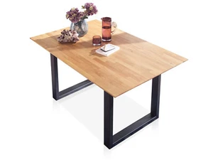 Esstisch Massivholztisch Ausziehtisch Kufentisch SONERO Kernbuche 180x90-230x90 - Bild 1 von 6
