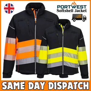 Premium Hi Vis Jacket - Class 1 Breathable, Windproof and Water Resistant Fabric - Picture 1 of 12
