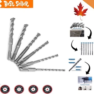 6-Piece Carbide Tipped SDS Plus Drill Bit Set - Ideal for Brick, Concrete, Wood - Picture 1 of 9