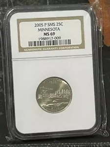 2005 P SMS MINNESOTA 25C NGC Grade MS 69 1988917-009 - Picture 1 of 1