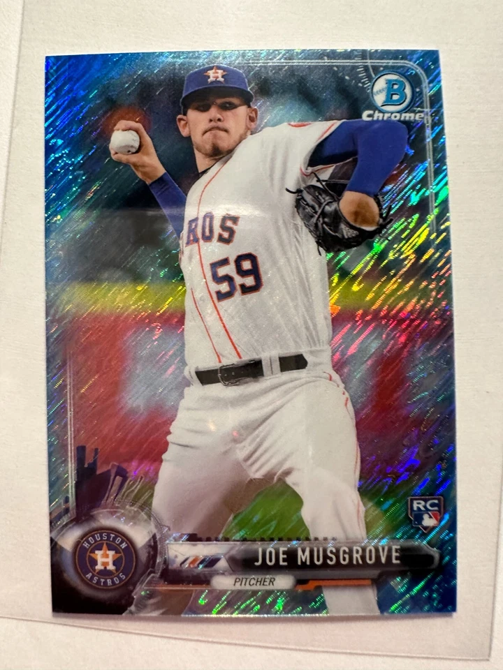 K54,364 - 2017 Bowman Chrome Mini 70th Blue Shimmer #92 Joe Musgrove #/150 - Image 1 of 1