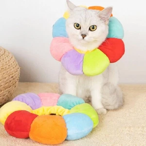 Surgery Pet Dog Elizabethan Cone Cat Wound Recovery Collar Anti-lick Cute Soft - Picture 1 of 14