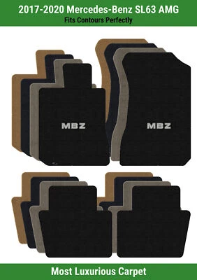 Lloyd Luxe Front & Rear Mats for '17-20 Mercedes-Benz SL63 AMG w/MBZ Applique - Image 1 of 4