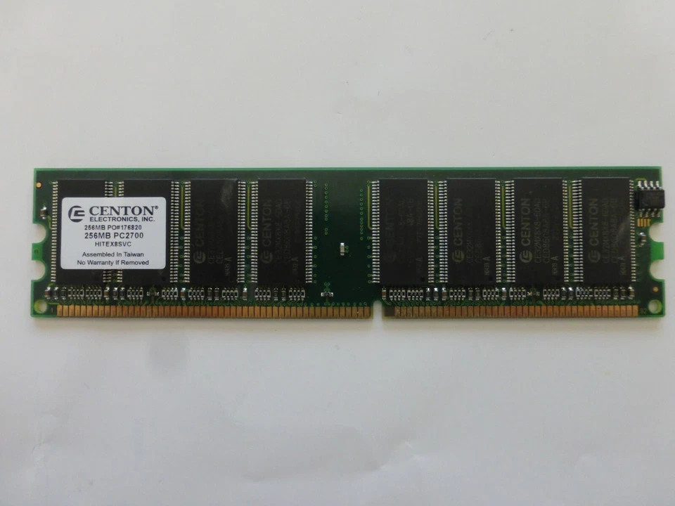 Centon 256MB PC2700 Desktop Memory (Pulled from a Working Desktop) - Image 1 of 3