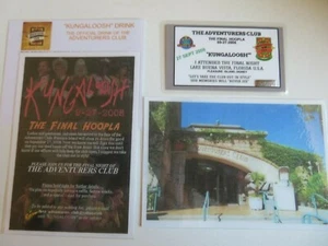 DISNEY"S "ADVENTURERS CLUB" FINAL HOOPLA, CLOSING NIGHT 9-27-08, MEMBERS CARD - Bild 1 von 8