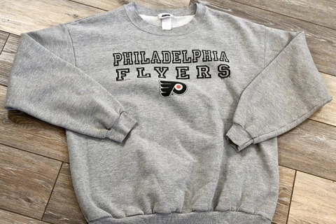 Vintage Philadelphia Flyers Crewneck Large Cover
