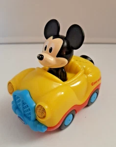 Rueda inteligente Vtech Go Go Mickey Mouse amarillo rojo convertible coche juguete luz sonidos - Imagen 1 de 8