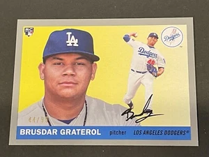 2020 Topps Archives Brusdar Graterol Silver Parallel 44/99 Dodgers RC Rookie #34 - Bild 1 von 3